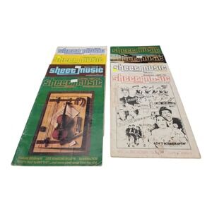 Vintage1980 Sheet Music Magazine Lot of 8 Issues